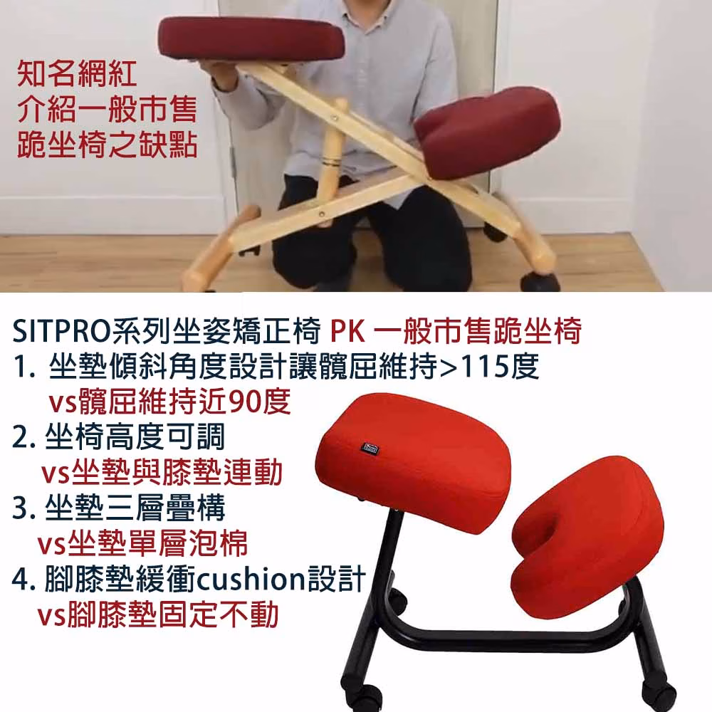 sitpro series vs kneeling chair